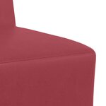 vidaXL Chaises Sofa 3 Pièces Rouge bordeaux 55 x 74 x 82 cm Faux cuir