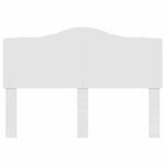 vidaXL Tête de lit avec tête de lit Blanc 160 cm Bois d'ingénierie