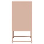 vidaXL Tables de chevet 2 Pièces rose 36x39x78 cm acier
