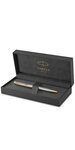 Parker sonnet stylo bille  acier inoxydable  recharge noire pointe moyenne  coffret cadeau