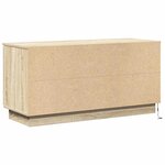 vidaXL Meuble TV avec LED Chêne sonoma 100 x 38 x 49 cm