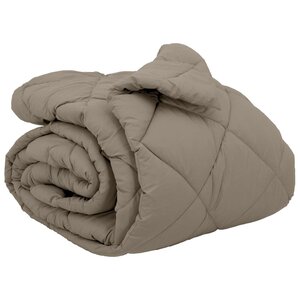 vidaXL Duvet d'hiver Gris clair 220 x 260 cm Microfibre