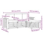 vidaXL Ensemble de canapés d'extérieur 4 Pièces Naturel et Anthracite