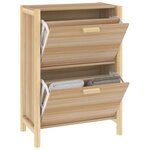 vidaXL Armoire à chaussures 57 5x33x80 cm Bois d'ingénierie