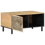 vidaXL Table basse 80x50x40 cm bois de manguier massif