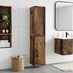 vidaXL Cabinet de Salle de Bain Mural Bois ancien 33 x 34 5 x 160 cm