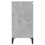 vidaXL Buffet gris béton 60x35x70 cm bois d'ingénierie