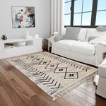 Tapis de salon ASSILA 160 x 230 cm - Blanc