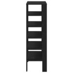 vidaXL Étagère à chaussures noir 61x32x105 cm bois d'ingénierie