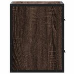 vidaXL Table de chevet murale chêne marron 40x31x39 5 cm
