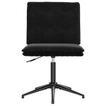 vidaXL Chaises à manger lot de 2 Noir Velours