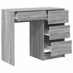 vidaXL Bureau Gris Sonoma 90 x 37 5 x 75 cm Bois d'ingénierie