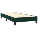 vidaXL Sommier à lattes de lit et matelas Vert foncé 120x200cm Velours