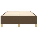 vidaXL Cadre de lit Marron foncé 120x200 cm Tissu