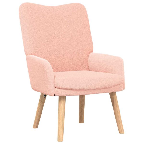 vidaXL Fauteuil relaxant Rose 63 x 67 x 94 cm tissu