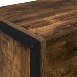 vidaXL Bibliothèque 2 Pièces Chêne Fumé 80 x 30 x 155 cm