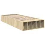 vidaXL Cadre de lit sans matelas chêne sonoma 90x200 cm