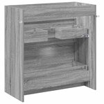 vidaXL Meuble sous lavabo de salle de bain Sonoma gris