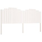 vidaXL Tête de lit Blanc 206x4x110 cm Bois massif de pin