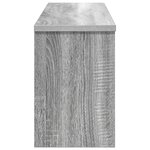 vidaXL Porte-manteau mural avec étagère Montage mural avec stockage avec porte Sonoma gris 80 x 20 x 30 cm