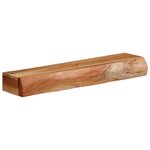 vidaXL Étagères murales 2 Pièces 60x17x8 cm bois massif d'acacia