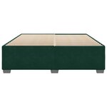 vidaXL Cadre de lit sans matelas vert foncé 200x200 cm velours