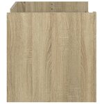 vidaXL Table basse chêne sonoma 100x50x50 cm bois d'ingénierie