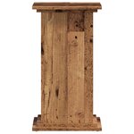 vidaXL Support pour plantes vieux bois 33x33x60 cm bois d'ingénierie