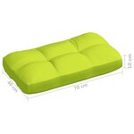 vidaXL Coussins de canapé palette 7 Pièces Vert vif