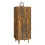 vidaXL Buffet Chêne fumé 34 5x34x90 cm Bois d'ingénierie
