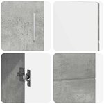 vidaXL Buffet Gris béton 88 5 x 30 5 x 55 5 cm Bois d'ingénierie