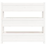 vidaXL Jardinière Blanc 112x25x104 5 cm Bois massif de pin