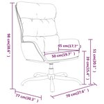 Vidaxl chaise de relaxation vert foncé tissu