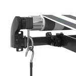 vidaXL Auvent manuel rétractable avec LED anthracite blanc 500x300 cm