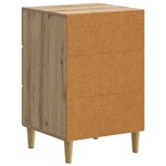 vidaXL Cabinet de chevet Chêne artisanal 43 x 41 x 66 5 cm