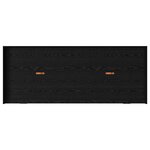 vidaXL Cadre de lit avec rangement avec tiroir Chêne noir 100 x 200 cm