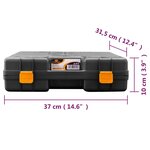 vidaXL Boîtes de machine universelles avec mousse Caoutchouc 2 Pièces