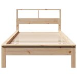 vidaXL Lit bibliothèque sans matelas 90x190 cm bois de pin massif
