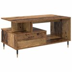 vidaXL Table basse Bois ancien 90 x 49 x 45 cm Bois d'ingénierie