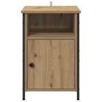 vidaXL Cabinet de chevet 2 Pièces Chêne artisanal 40 x 42 x 60 cm