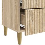 vidaXL Cabinet de chevet avec tiroir Chêne Sonoma 62 x 34 5 x 48 cm