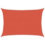 vidaXL Voile d'ombrage 160 g/m² Terre cuite 3x5 m PEHD
