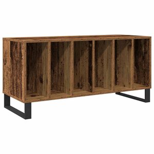 vidaXL Meuble à vinyles Bois ancien 100 x 38 x 48 cm Bois d'ingénierie