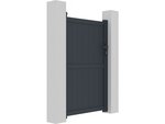 Portillon aluminium "Maurice" - 101.2 x 155.9 cm - Gris