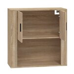 vidaXL Armoire murale Chêne sonoma 80x33x80 cm Bois d'ingénierie