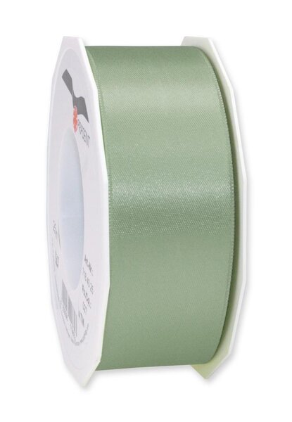 Satin double face 25-m-rouleau 40 mm vert sauge