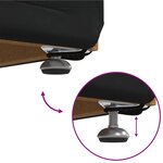 vidaXL Tabouret Noir 61 x 41 x 40 cm Velours et Bois Composite