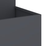 Jardinière vidaXL 100x100x60 cm en acier anthracite