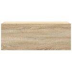 vidaXL Armoire murale de bain chêne sonoma 80x25x30 cm bois ingénierie