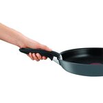TEFAL L6859002 Set 2 poeles 22/28 cm INGENIO PERFORMANCE Anti-adhésif + poignée - Made in France - Gris charbon